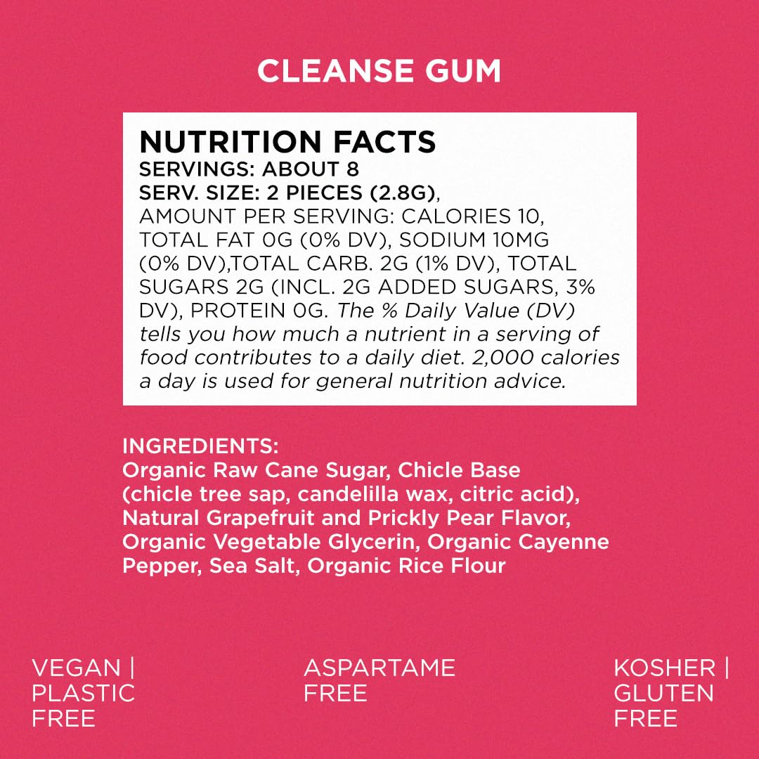 Simply Gum Cleanse uses natural chicle base for a plastic-free chew