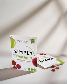 Diet-friendly snack option: Simply Gum Fruit Bites suit vegan and kosher diets
