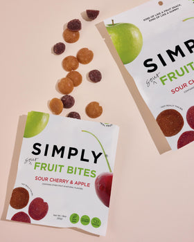 Simply Gum Fruit Bites no artificial flavors on front label