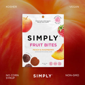 SIMPLY Fruit Bites no-artificial-flavors emphasize clean ingredients for mindful, family-friendly treats