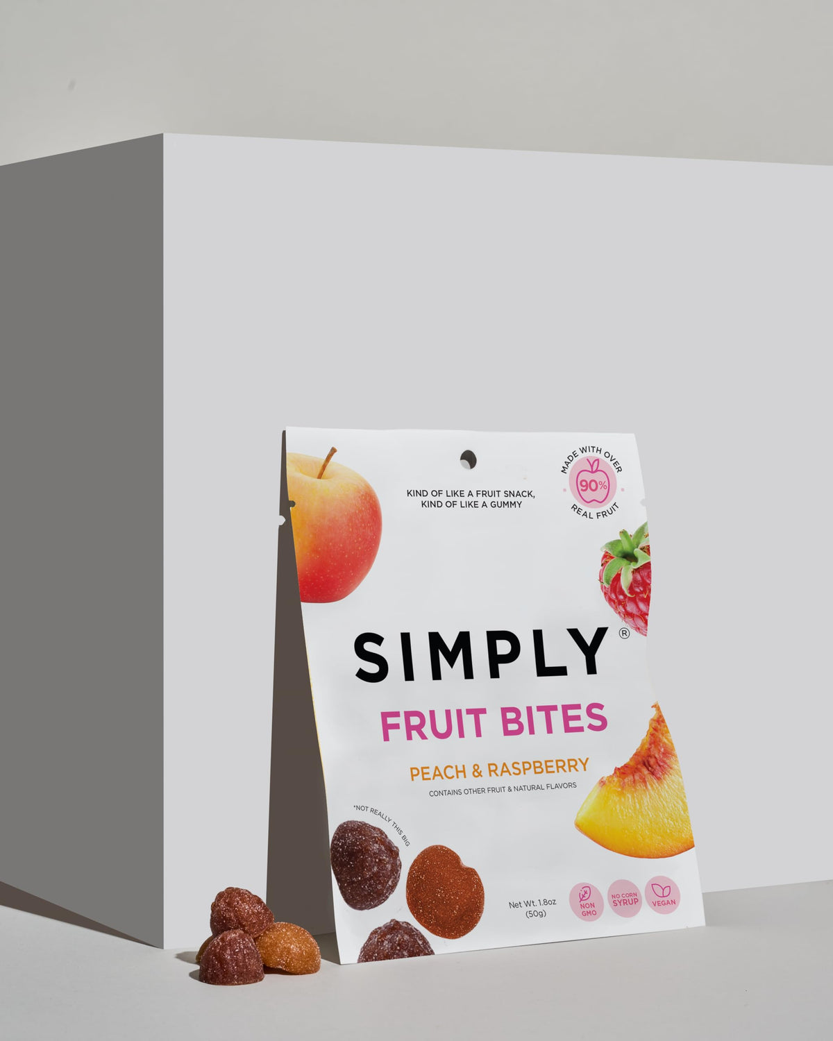 SIMPLY Fruit Bites puree-juice blend offers real fruit flavor in a compact, on-the-go bite