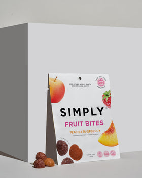 SIMPLY Fruit Bites puree-juice blend offers real fruit flavor in a compact, on-the-go bite