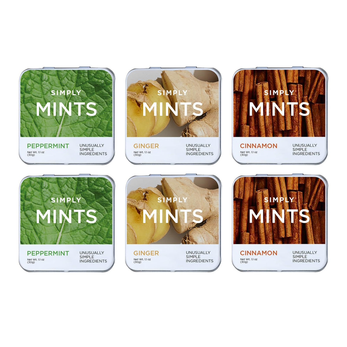 Simply Gum Mints variety-pack tins offer travel-friendly freshness for on-the-go refreshment