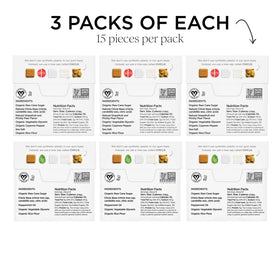 Simply Gum Peppermint Grapefruit Cleanse pack with gum pieces ready for on-the-go freshness.