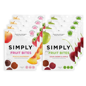Simply Gum Really Real Gummies apple cherry fruit snacks in an 8 pack for real fruit flavor
