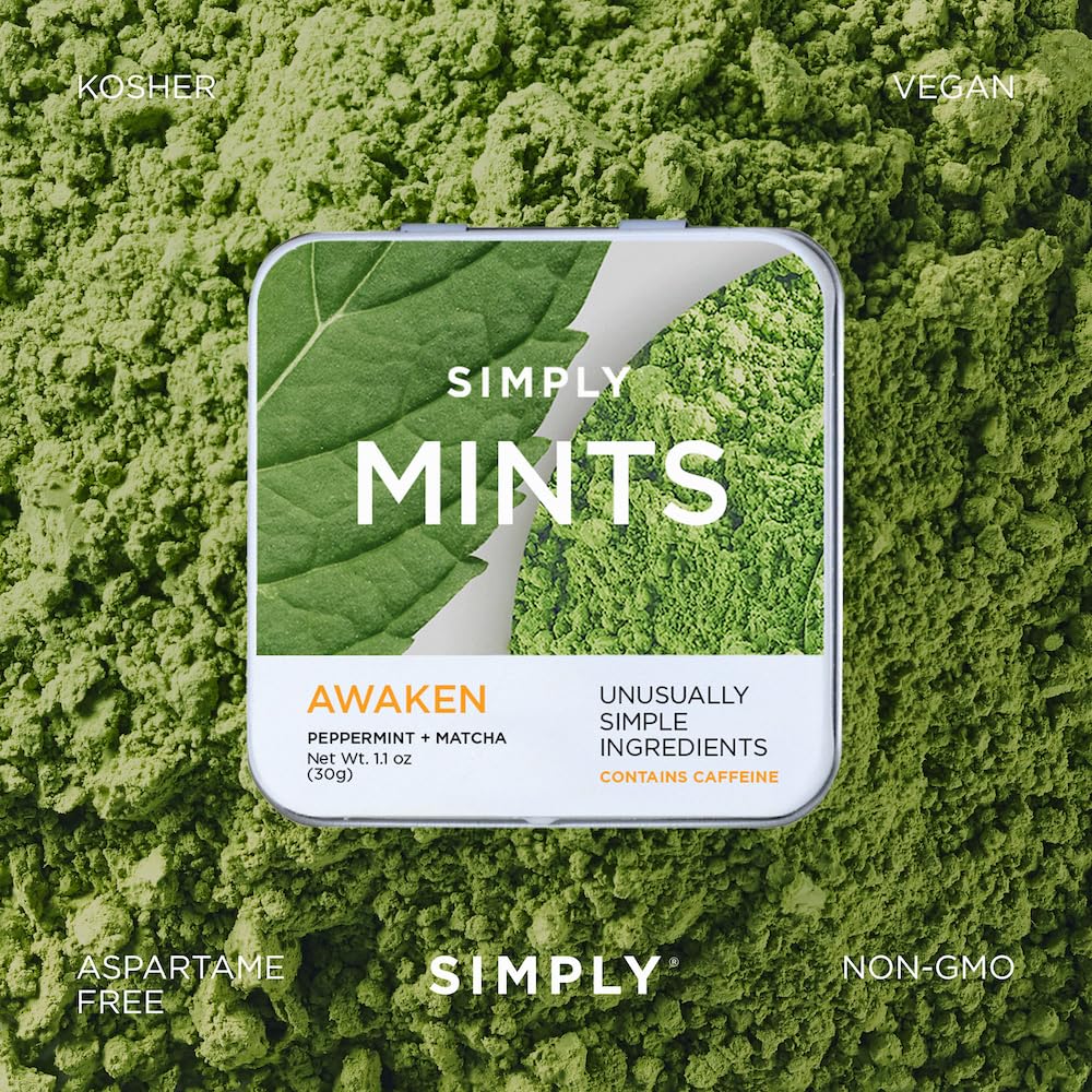 Simply Gum SIMPLY MINTS close-up of bulk tin packaging for bulk value and convenience.