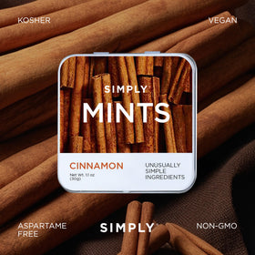 Simply Gum Simply Mints Cinnamon serving-dish demonstrates shareable mint moments.