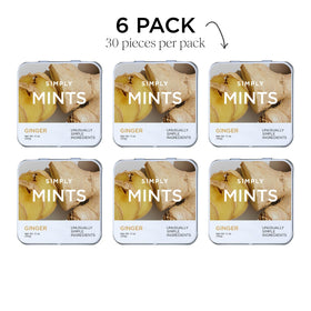 Desk-ready SIMPLY MINTS packaging supports allergen-safe fresh breath at work