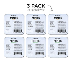 SIMPLY MINTS lemon close-up highlights bright lemon flavor for fresh breath
