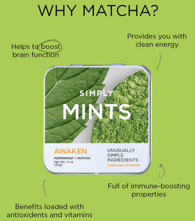Simply Gum SIMPLY MINTS on a desk for focus and fresh breath throughout the workday.