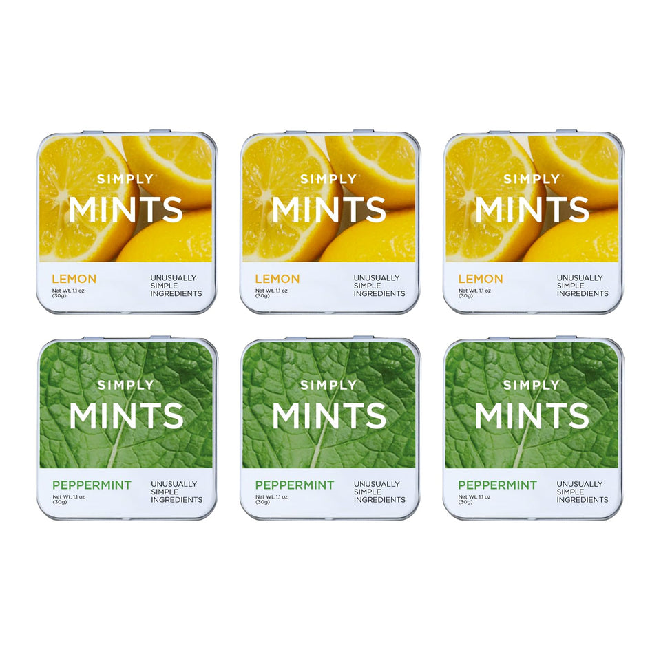 Simply Gum SIMPLY MINTS variety pack tins for portable freshness