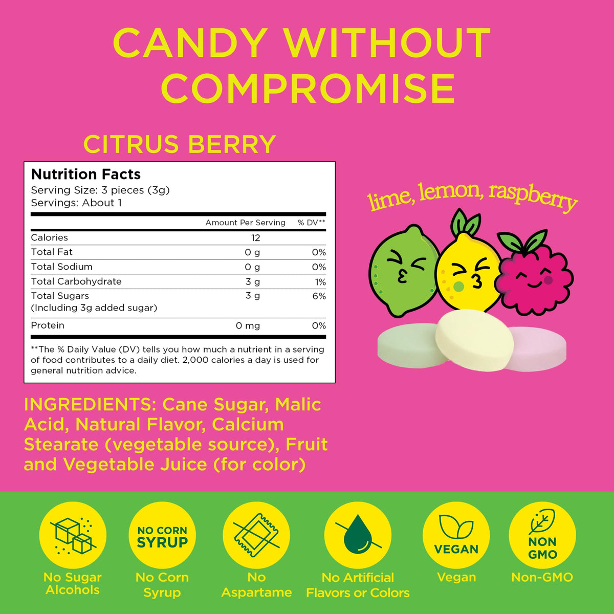 Simply Gum Citrus Berry tin shown as a desk or purse friendly treat