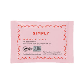 Two mints per packet for quick guest refreshment at events