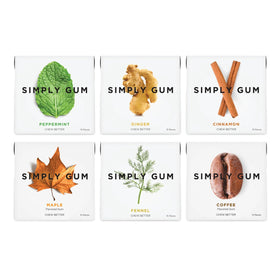 SIMPLY Gum Variety Pack with 90 pieces for on-the-go fresh breath.