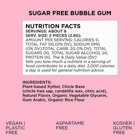 Simply Gum vegan kosher allergen-free badge communicates inclusive plant-based chewing