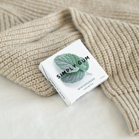 SIMPLY Gum Wintergreen collection on shelf to show range