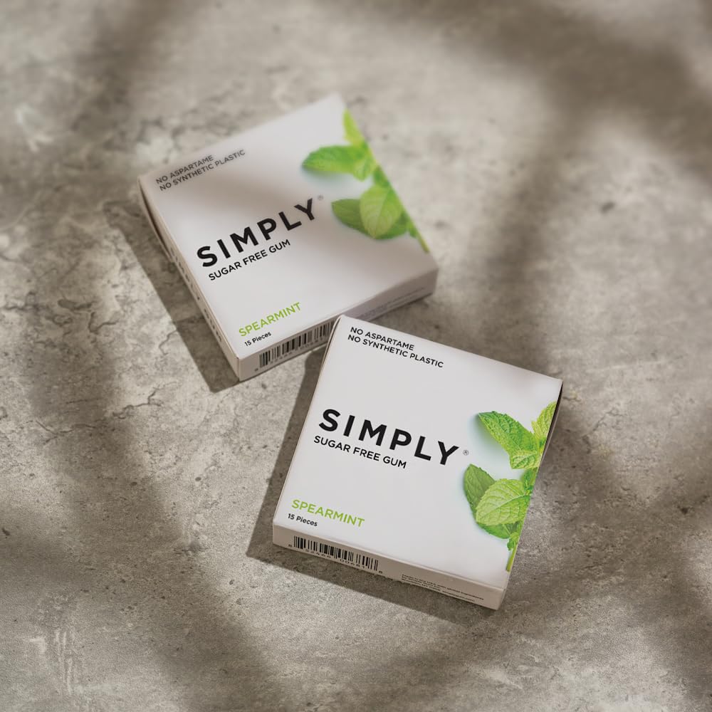 Xylitol in Simply Gum supports a dental-friendly, sugar-free chew.