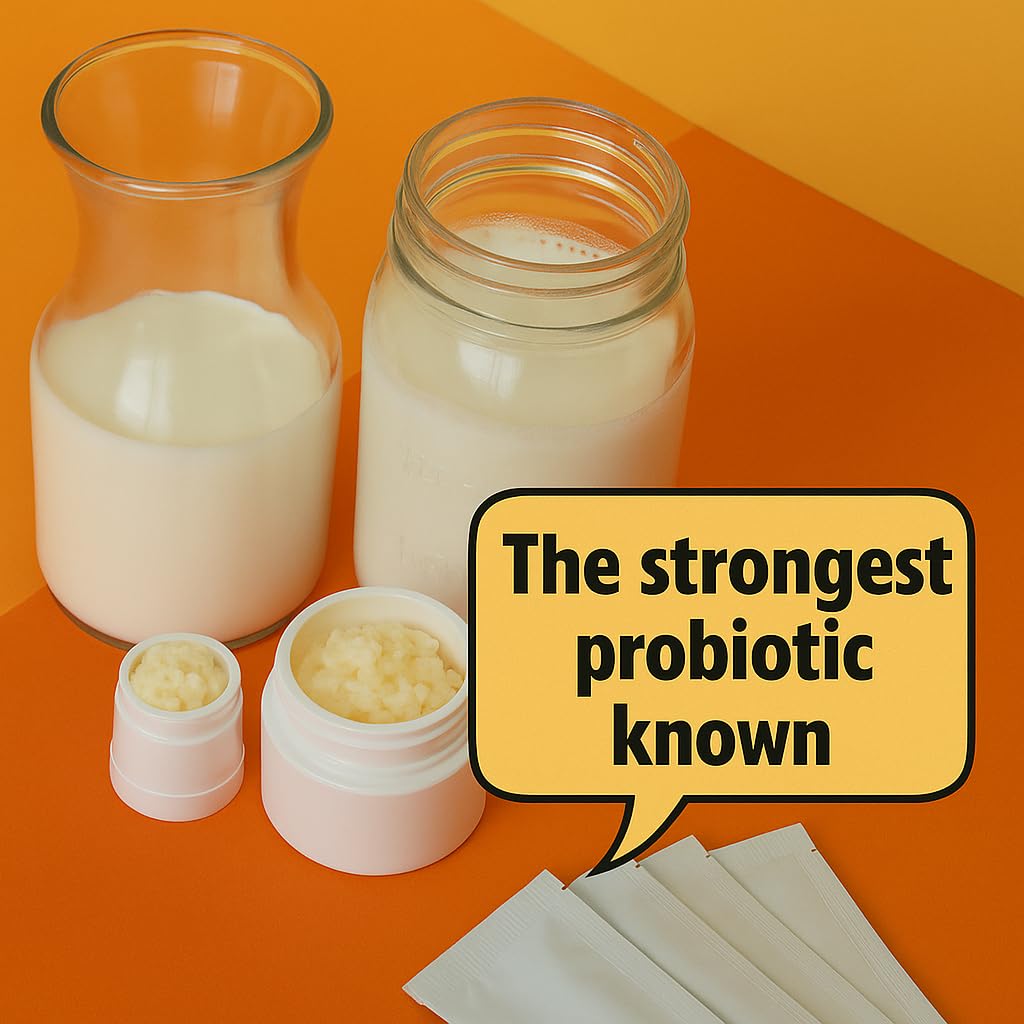 Simply Life Milk Pour demonstrates grains mingling with milk for smooth kefir.