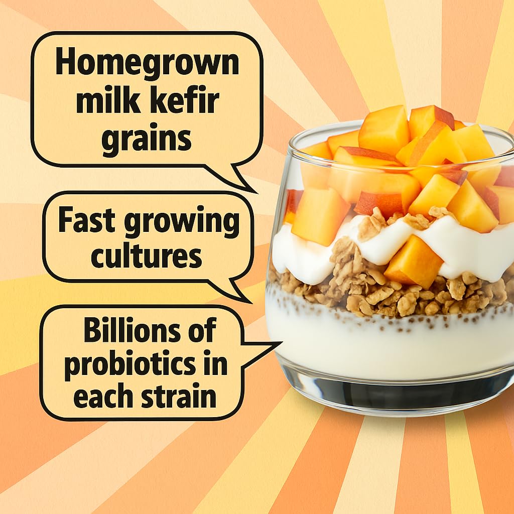 Simply Life No Additives Label conveys pure natural base for homemade kefir.