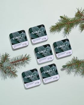 Simply Gum SIMPLY MINTS Wintergreen on desk setup for daily refresh between tasks.