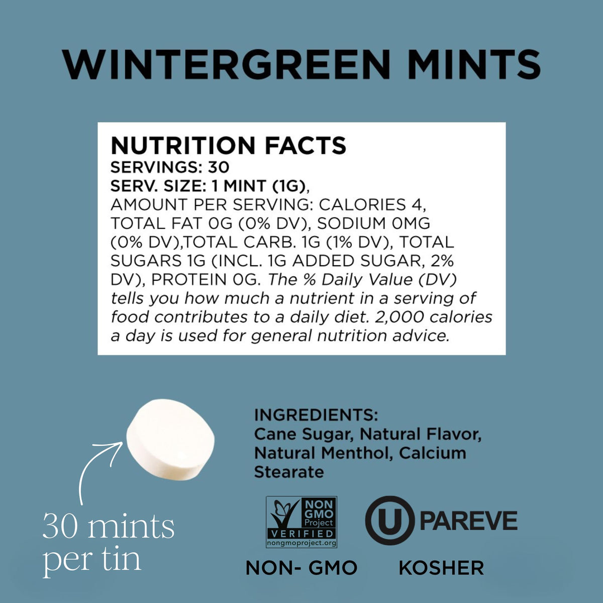 Simply Gum SIMPLY MINTS Wintergreen on-the-go usage for quick breath refresh.