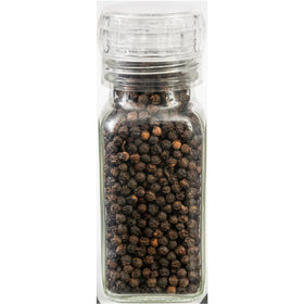 Organic black peppercorns from Simply Organic add aroma and heat to dishes.