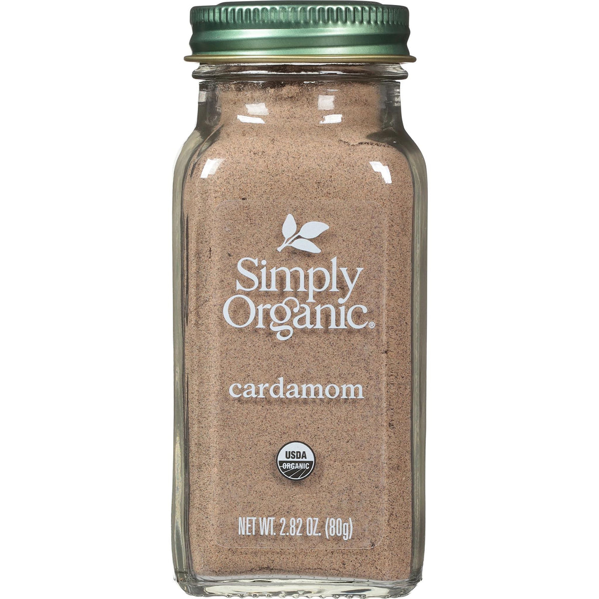Simply Organic cardamom bottle front for aromatic cooking and baking