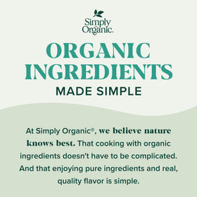 Label highlighting gluten-free and kosher certifications on Simply Organic gravy.