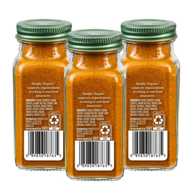 Aromatic Simply Organic curry powder blend for rich curries