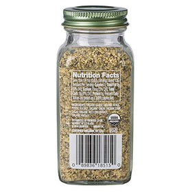 Simply Organic Garlic Pepper meal scene demonstrates versatile spice for meats and salads.