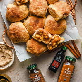 Simply Organic Ground Vietnamese Cinnamon cookies-baking scene with rich color and aroma.