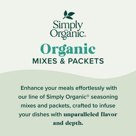 Spice rack display featuring Simply Organic seasoning for everyday meals.
