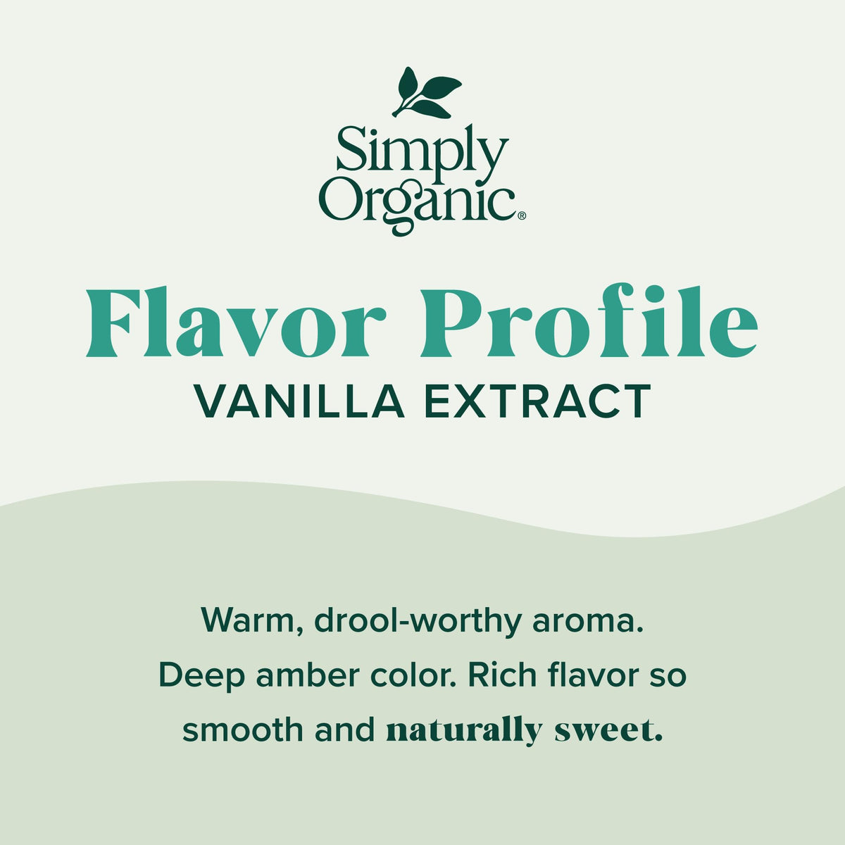 Ingredient label of Simply Organic vanilla extract highlights clean ingredients