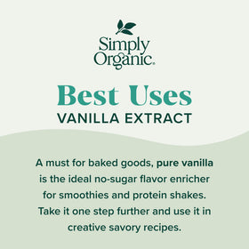 US-made Simply Organic vanilla extract packaging emphasizes domestic production