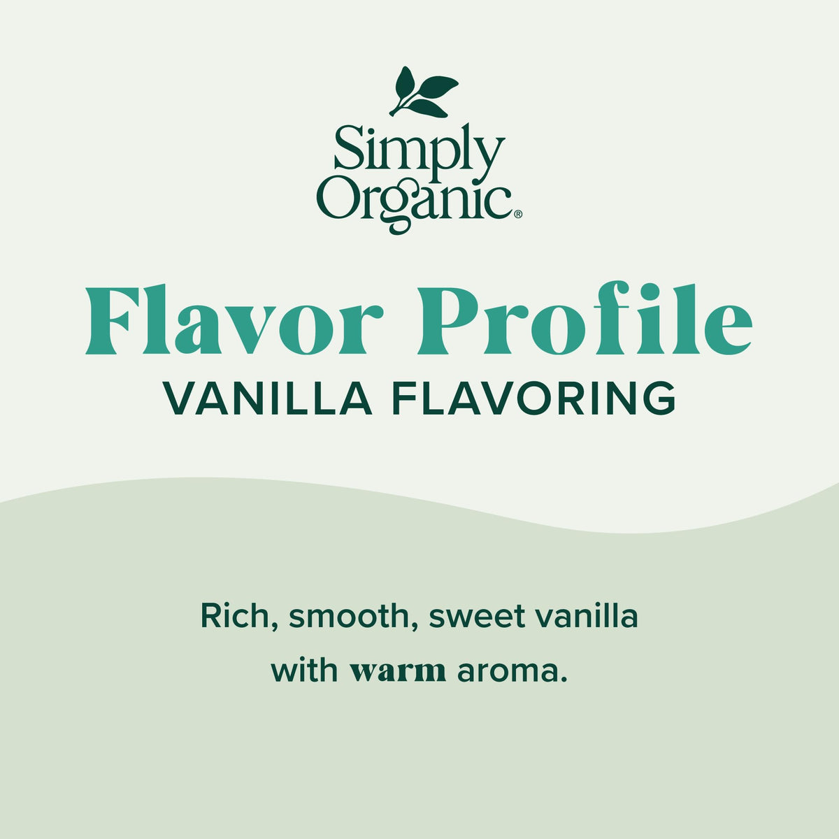 Simply Organic Vanilla Flavoring pour spout supports easy, precise vanilla in coffee.