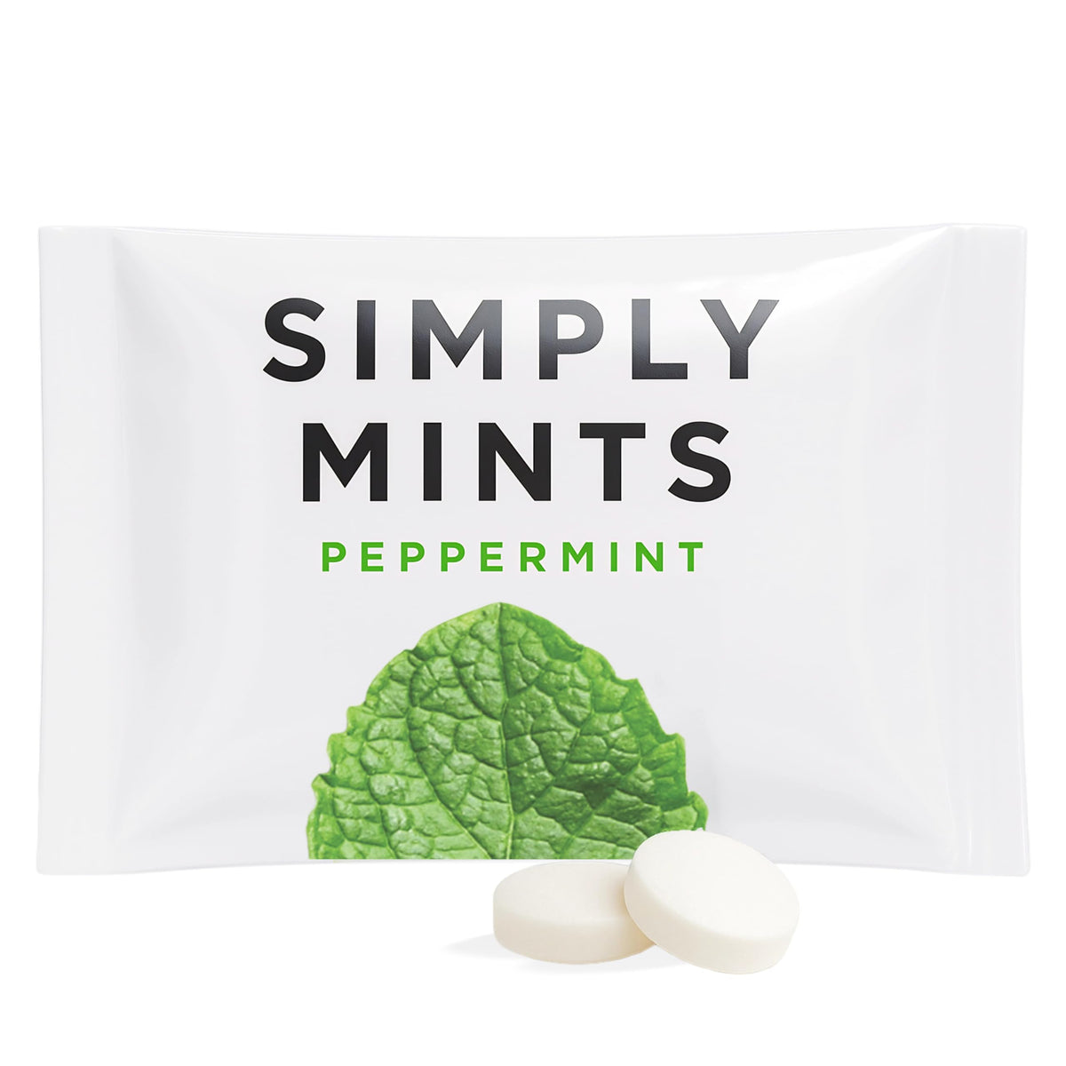 Simply Gum peppermint mints bulk pack on display for convenient office sharing.