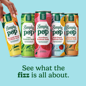 Simply POP 12-pack box for convenient, on-the-go prebiotic soda