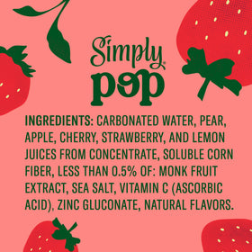 Chilled Simply Pop Strawberry in fridge ready for immediate enjoyment
