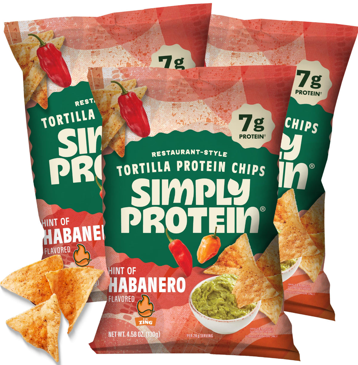 Simply Protein Tortilla Chips habanero crunch offer a protein-forward snack with bold flavor