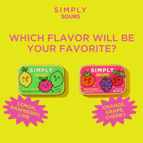 Fruit Punch flavor tin close-up with orange, grape, and cherry notes