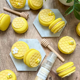 Simply Sucré edible royal icing ornaments—delicate decorations for cookies and cupcakes.