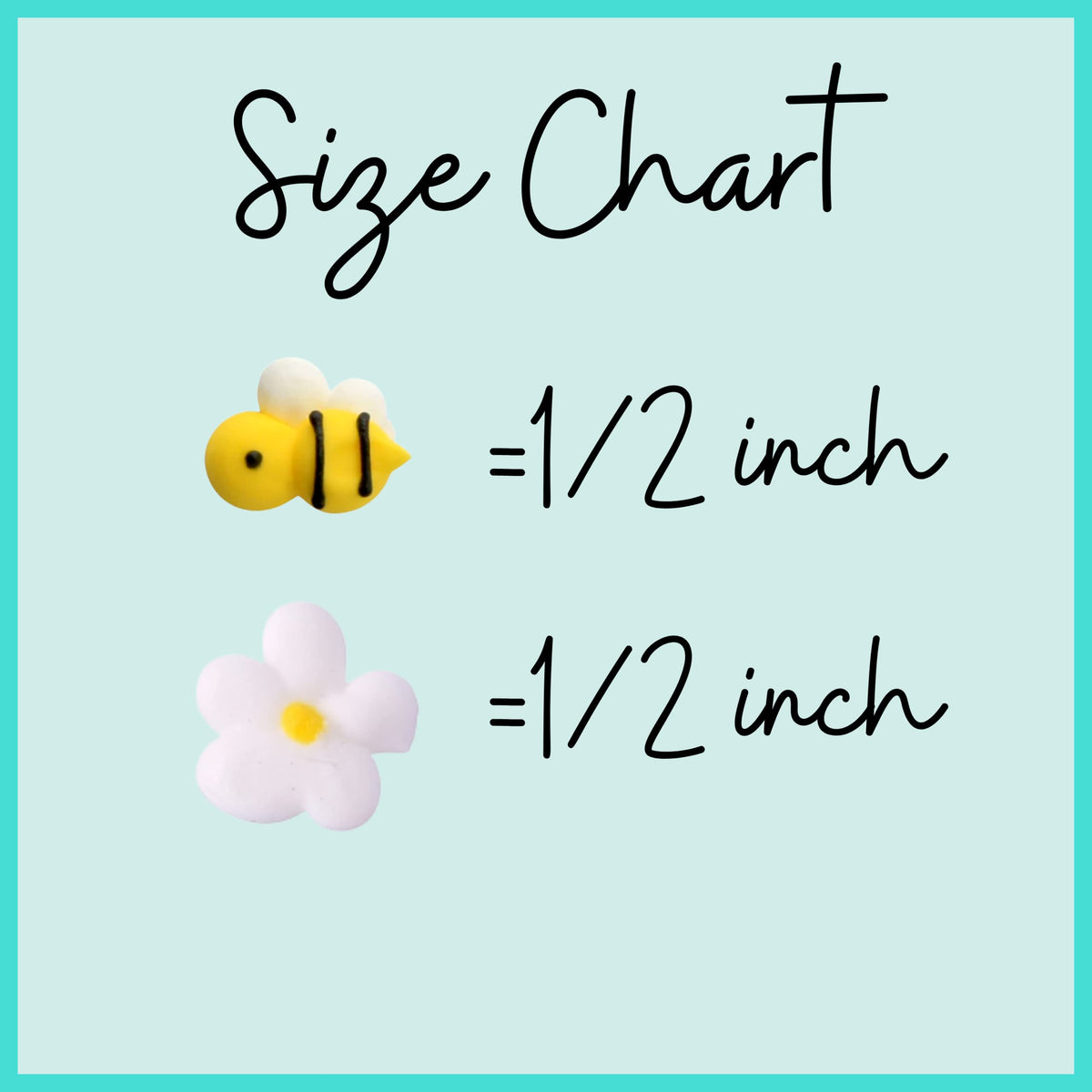 Simply Sucré tasty decorations—bees and daisies that enhance flavor and visual appeal.