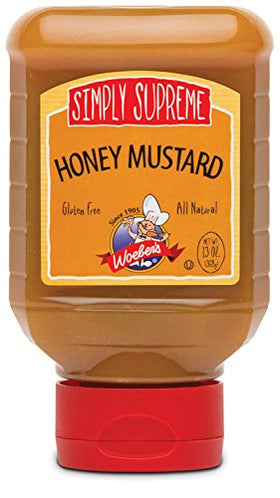 Simply Supreme Honey Mustard 13oz bottle duo for versatile sandwiches and sauces