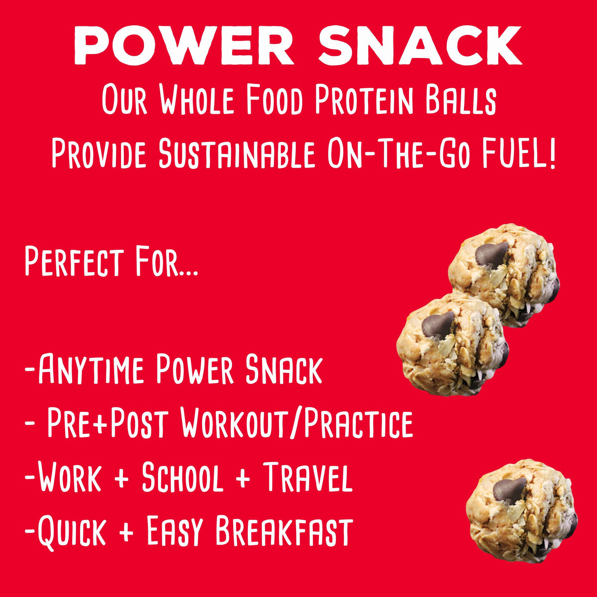 Bag of SimplyFUEL protein balls ready for travel