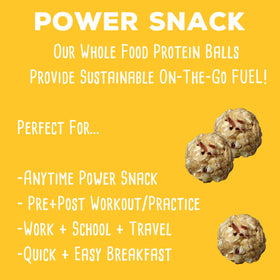 SimplyFUEL protein balls in a lunchbox for quick midday fuel