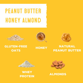 Gluten-free oats and honey highlighted in SimplyFUEL protein balls