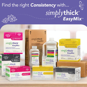 On-the-go SimplyThick EasyMix packets enable quick thickness anywhere