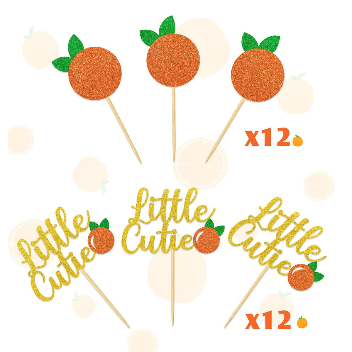 Sinasasspel Clementine theme decor enhances summer baby shower tables.