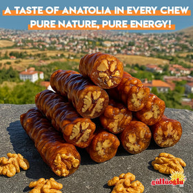 Gulluoglu Walnut Churchkhela daily shipment emphasizes freshness from Istanbul.