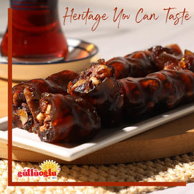 Gulluoglu Walnut Churchkhela ingredients highlight premium walnuts, honey, and grape juice.